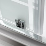 Душевая кабина DTO 100х100х220 средний поддон профиль хром стекло матовое с узором EM2710 Душевая кабина DTO 100х100х220 средний поддон профиль хром стекло матовое с узором EM2710