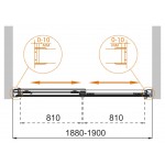 Шторка на ванну Cezares Tandem Soft 190х145 прозрачное стекло хром TANDEM-SOFT-VF-2-190/145-C-Cr-IV Шторка на ванну Cezares Tandem Soft 190х145 прозрачное стекло хром TANDEM-SOFT-VF-2-190/145-C-Cr-IV