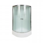 Душевая кабина Deto 90х90 с крышей матовое стекло профиль хром D279S