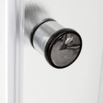 Душевая кабина Deto 90х90 с крышей матовое стекло профиль хром D279S