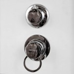 Душевая кабина Deto 90х90 с крышей матовое стекло профиль хром D279S