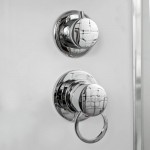 Душевая кабина Deto 90х90 с крышей матовое стекло профиль хром D279S