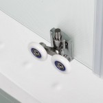 Душевая кабина Deto 90х90 с крышей матовое стекло профиль хром D279S