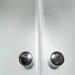 Душевая кабина Deto 90х90 с крышей матовое стекло профиль хром D279S