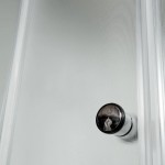 Душевая кабина Deto 90х90 с крышей матовое стекло профиль хром D279S