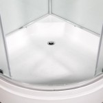 Душевая кабина Deto 90х90 с крышей матовое стекло профиль хром D279S