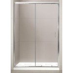 Душевая дверь в нишу BelBagno раздвижная прозрачное стекло профиль хром UNO-195-BF-1-155-C-Cr
