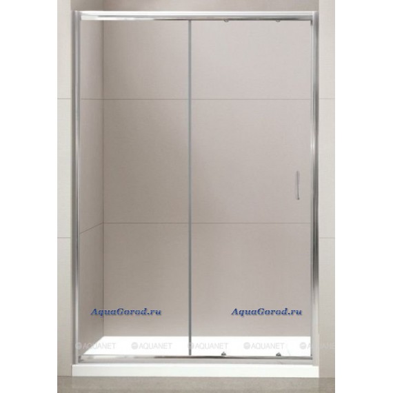 Душевая дверь в нишу BelBagno раздвижная прозрачное стекло профиль хром UNO-195-BF-1-155-C-Cr