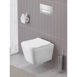 Унитаз подвесной BelBagno Kraft безободковый дюропласт микролифт BB7106CH-TOR/SC Унитаз подвесной BelBagno Kraft безободковый дюропласт микролифт BB7106CH-TOR/SC