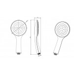 Ручной душ AQUATEK 1jet AQ2001CR Ручной душ AQUATEK 1jet AQ2001CR