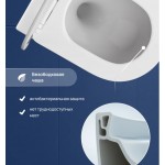 Унитаз подвесной STWORKI Левангер безободковый смыв Торнадо микролифт,антивсплеск S07401WH Унитаз подвесной STWORKI Левангер безободковый смыв Торнадо микролифт,антивсплеск S07401WH