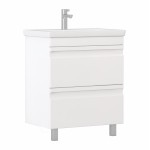 Тумба под раковину Holly 700-0-2 (Como) 70 см напольная белая 040