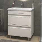 Тумба под раковину Holly 700-0-2 (Como) 70 см напольная белая 040