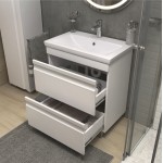 Тумба под раковину Holly 700-0-2 (Como) 70 см напольная белая 040