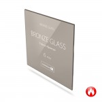 Закаленное стекло 6 мм 765х1882 бронза 6 отв. NOVO Закаленное стекло 6 мм 765х1882 бронза 6 отв. NOVO