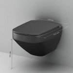 Унитаз подвесной AM.PM Inspire V2.0 FlashClean быстросъемное сиденье микролифт C50A1700MBSC
