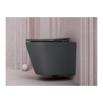 Унитаз подвесной Ceramicanova Balearica безободковый микролифт дюропласт CN6000MDH Унитаз подвесной Ceramicanova Balearica безободковый микролифт дюропласт CN6000MDH