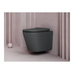 Унитаз подвесной Ceramicanova Balearica безободковый микролифт дюропласт CN6000MDH Унитаз подвесной Ceramicanova Balearica безободковый микролифт дюропласт CN6000MDH