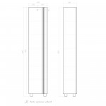 Шкаф Vigo Holly напольный 40 см белый pn.HOL.40