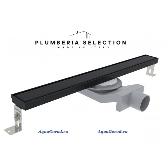 Душевой трап PLUMBERIA SELECTION PSL LINEAR черный матовый PSL120NO