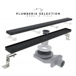 Душевой трап PLUMBERIA SELECTION PSL LINEAR черный матовый PSL120NO