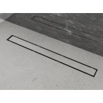 Душевой трап PLUMBERIA SELECTION PSL LINEAR черный матовый PSL120NO