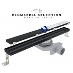 Душевой трап PLUMBERIA SELECTION PSL LINEAR черный матовый PSL120NO