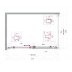 Душевой уголок BelBagno Marino 150x100 профиль хром прозрачное стекло MARINO-2-AH-1-150/100-C-Cr