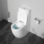 Унитаз-компакт Am.Pm Like безободковый с сиденьем микролифт белый C808600SC Унитаз-компакт Am.Pm Like безободковый с сиденьем микролифт белый C808600SC