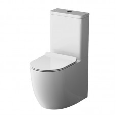 Унитаз-компакт Am.Pm Like безободковый с сиденьем микролифт белый C808600SC Унитаз-компакт Am.Pm Like безободковый с сиденьем микролифт белый C808600SC