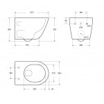 Унитаз подвесной BelBagno Marino сиденье микролифт BB7026CH-TOR/SC Унитаз подвесной BelBagno Marino сиденье микролифт BB7026CH-TOR/SC