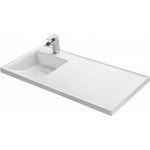 Раковина Aquaton Лондри 120 белая левая 1A72843KLH01L