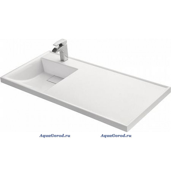 Раковина Aquaton Лондри 120 белая левая 1A72843KLH01L