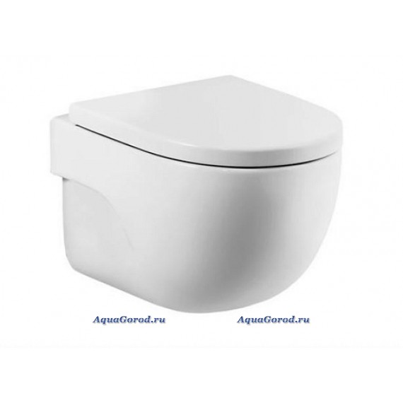 Подвесной унитаз Roca Meridian 35,5х48 см безободковый без сиденья 7346244000 Подвесной унитаз Roca Meridian 35,5х48 см безободковый без сиденья 7346244000