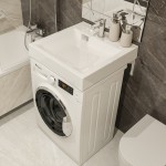 Раковина над стиральной машиной Paola Siena 600 белая