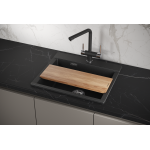 Кухонная мойка GRANULA Estetica 580х500 мм 5804, ЧЁРНЫЙ