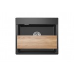 Кухонная мойка GRANULA Estetica 580х500 мм 5804, ЧЁРНЫЙ
