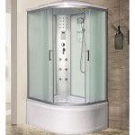 Душевая кабина River Dunay XL 120х80х230 с крышей, асимметричная, высокий поддон, матовое стекло, профиль хром 10000006184 Душевая кабина River Dunay XL 120х80х230 с крышей, асимметричная, высокий поддон, матовое стекло, профиль хром 10000006184