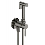 Гигиенический душ AQUAme Siena встраиваемый со смесителем вороненая сталь AQM6217GM 