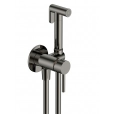 Гигиенический душ AQUAme Siena встраиваемый со смесителем вороненая сталь AQM6217GM 