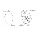 Зеркало Cersanit ECLIPSE smart 60х85 c подсветкой 64153