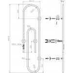 Полотенцесушитель электрический Bauedge Wall Clip 30x120 темно-серый металлик AF0014