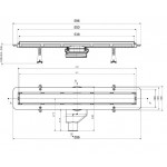 Желоб водоотводящий Bettoserb Confluo Frameless Line 13701319-NEW 550 мм черный