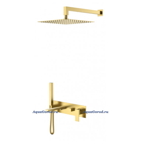 Душевая система Boheme Qubic 474-MG с внутренней частью, matt gold