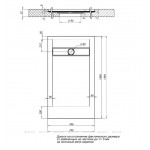 Поддон для душа Aquanet Delight 140x80 серый 00258884