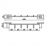 Планка с 4-мя крючками Gappo G07 G0716-40