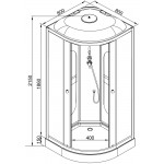 Душевая кабина AvaCan L908 с электрикой 80х80х215 Душевая кабина AvaCan L908 с электрикой 80х80х215