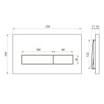 Клавиша смыва для инсталляции Point Меркурий, цвет графит, PN44831GM