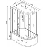 Душевая кабина AvaCan L920 L 120х80