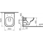 Унитаз подвесной VitrA Berg сидение микролифт 5507B003-6280